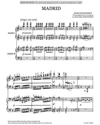 Madrid (from “Four Studies for Orchestra”)