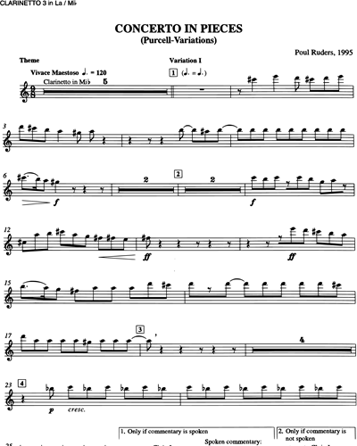 Clarinet 3 in A/Clarinet in Eb