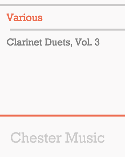 Clarinet Duets, Vol. 3