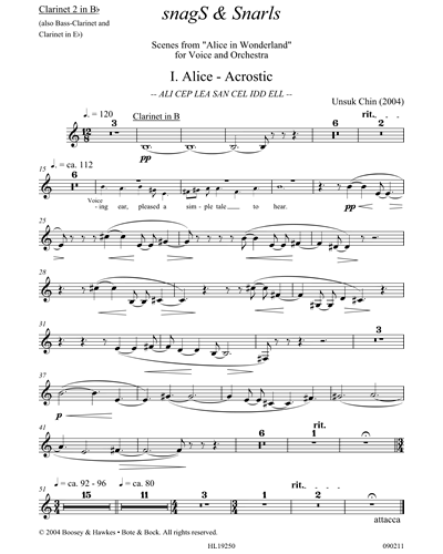 Clarinet 2 in Bb/Bass Clarinet/Clarinet in Eb