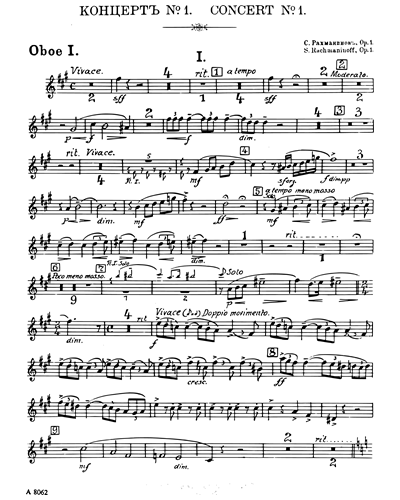 Piano Concerto No. 1 in F-sharp minor, op. 1 [Revised Version]