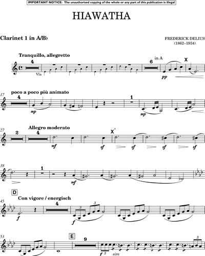 Clarinet 1 in A & Bb