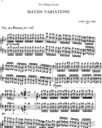 Haydn Variations (for Piano)