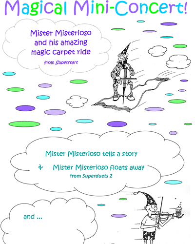 Mister Misterioso Magical Mini Concert Poster