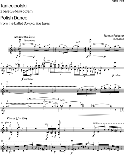 Polish Dance for Violin and Piano