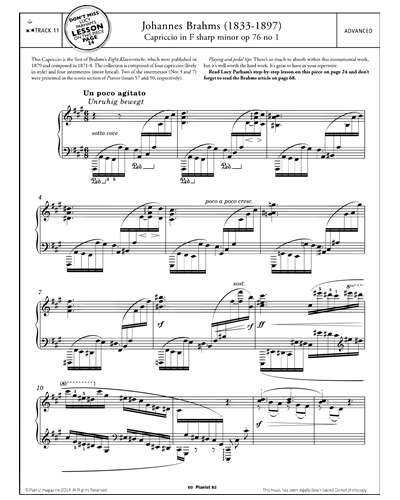 Capriccio in F sharp minor Op.76 No.1