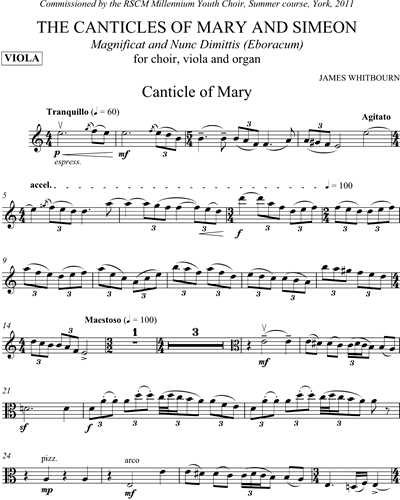 The Canticles of Mary and Simeon