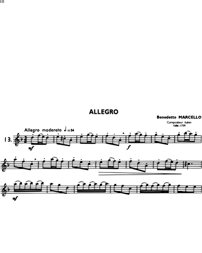La Flûte Classique, Vol. 3: Allegro in D minor