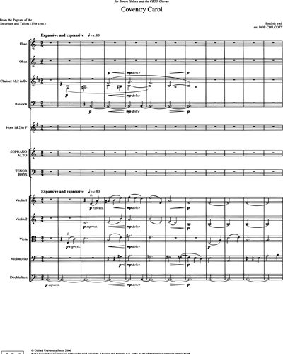 Full Score & Mixed Chorus