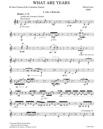 Bass Clarinet in Bb/Contrabass Clarinet in Bb