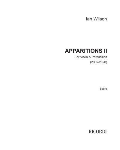 Apparitions II