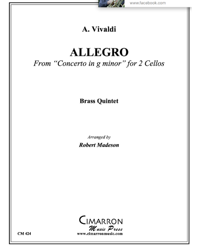 Allegro (from 'Concerto in G minor for 2 Cellos')