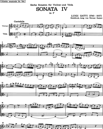 Sonata No. 4 in F Major