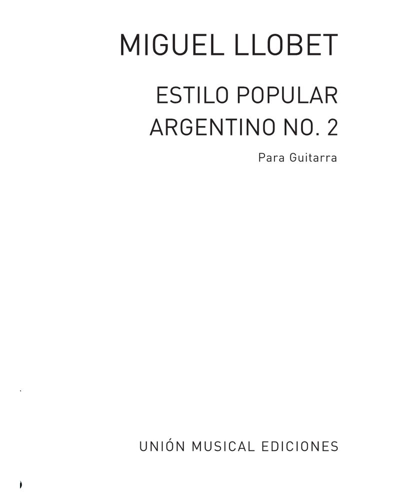 Estilo popular argentino No. 2