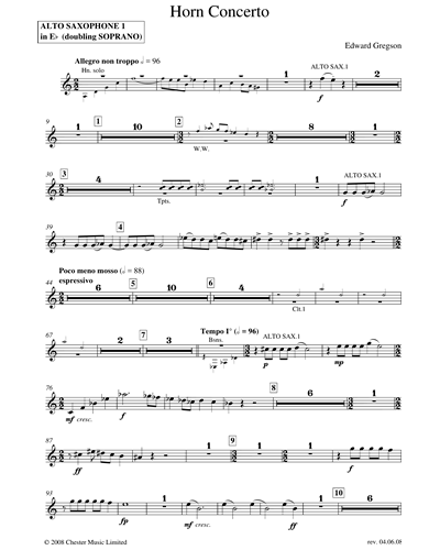 Alto Saxophone 1 in Eb/Soprano Saxophone