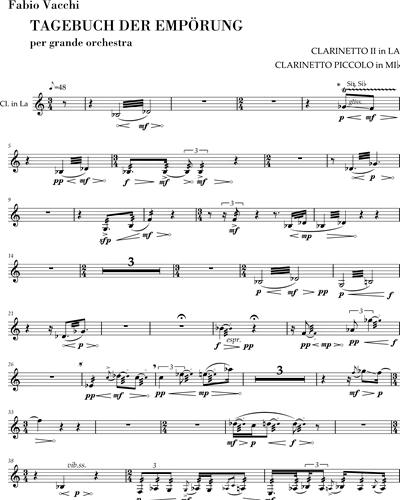 Clarinet in A 2/Piccolo Clarinet