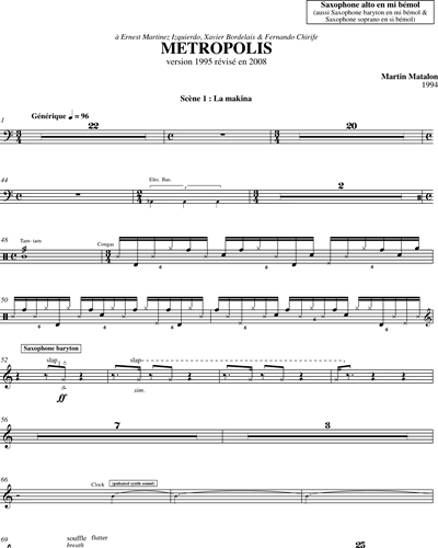 Alto Saxophone/Baritone Saxophone/Soprano Saxophone