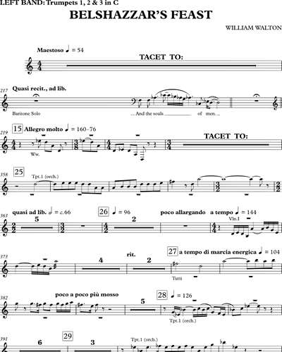 [Brass Band Left] Trumpet in C 1 & Trumpet in C 2 & Trumpet in C 3