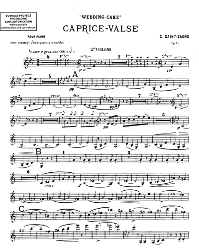 'Wedding Cake', Caprice-Valse in Ab major
