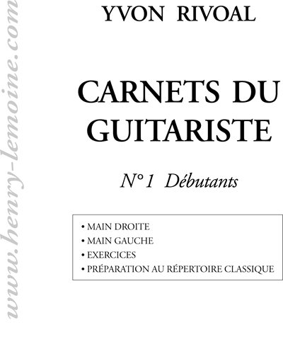Carnets du Guitariste, Vol. 1