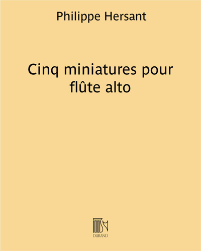 Cinq miniatures pour flûte alto