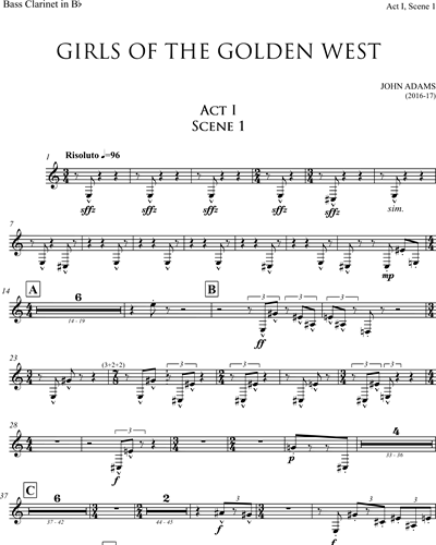 Bass Clarinet Part 1