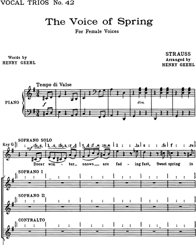 Female Chorus & Piano