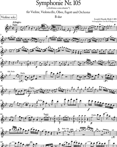 Sinfonia concertante B-dur Hob I:105