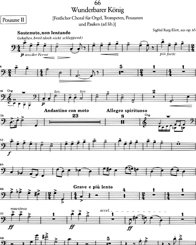 66 Choral-Improvisationen op. 65, Heft 6