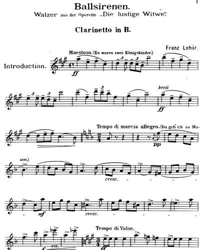 Clarinet in Bb