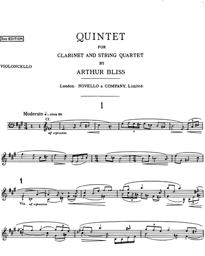 Quintet for Clarinet and Strings