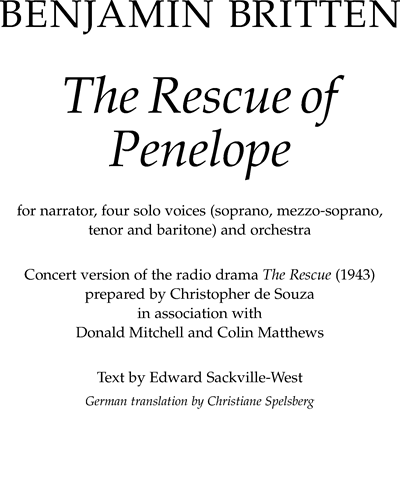 The Rescue of Penelope