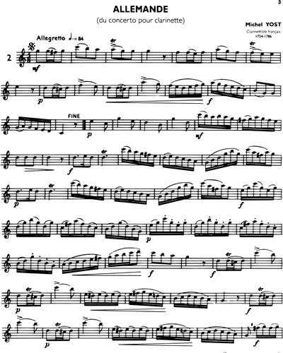 La Clarinette Classique, Vol. D: Allemande