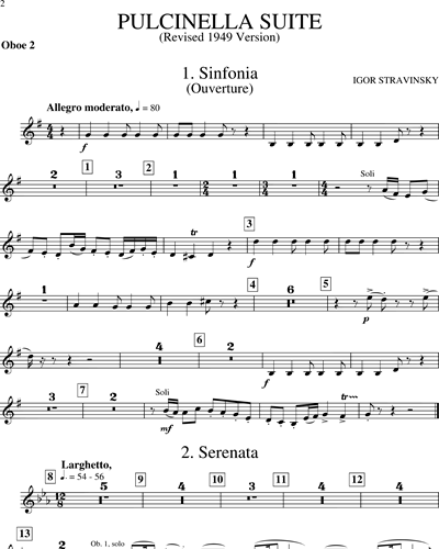 Pulcinella Suite [Revised Edition 1949]