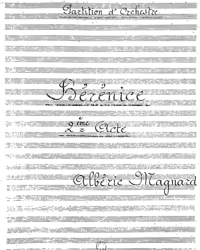 Bérénice Op. 19