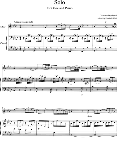 Solo f-moll (für Oboe und Klavier)