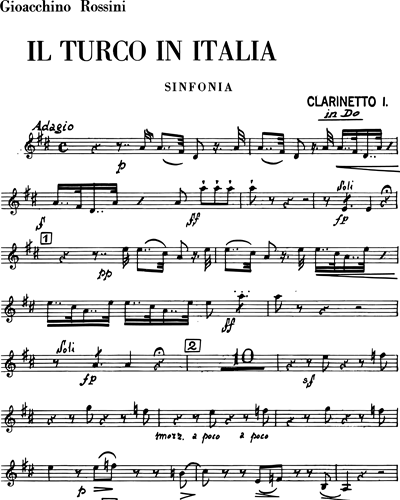 Il turco in Italia Timpani Sheet Music by Gioachino Rossini 