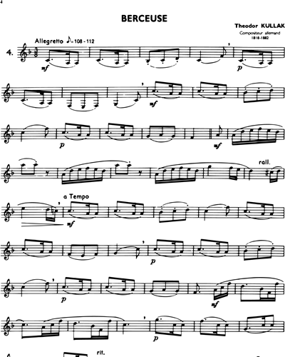 La Clarinette Classique, Vol. B: Berceuse