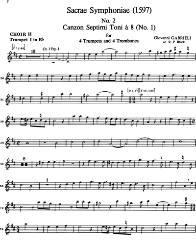 [Choir 2] Trumpet in Bb 1 (Alternative)