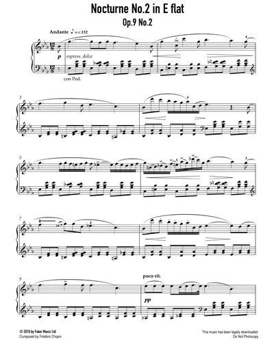 Nocturne No. 2 in E Flat Op.9 No.2