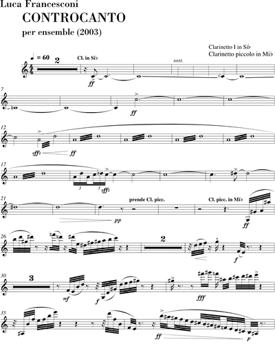 Clarinet 1 in Bb/Piccolo Clarinet 1 in Eb