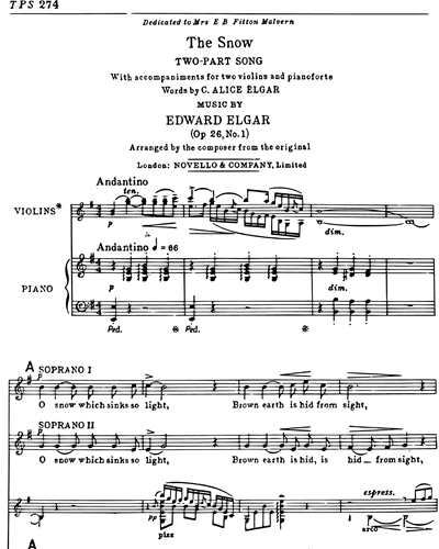 Vocal Score & Piano