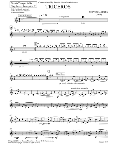 [Solo] Piccolo Trumpet in Bb/Flugelhorn/Trumpet in C