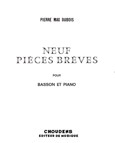 Neuf pièces brèves