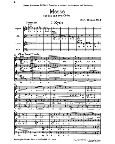 Messe in A Op. 1