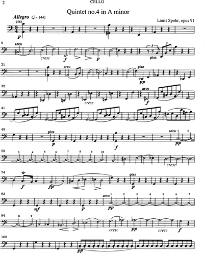 [String Quintet] Cello