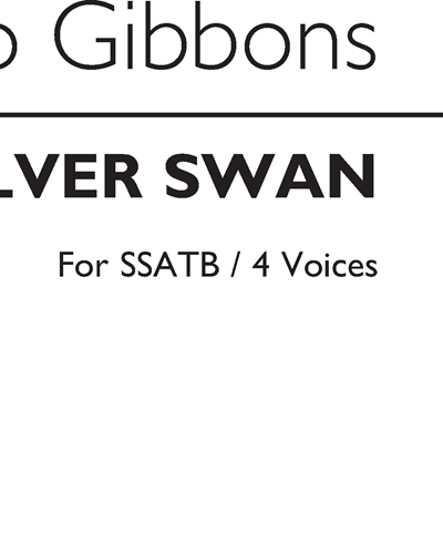 The Silver Swan for SSATB