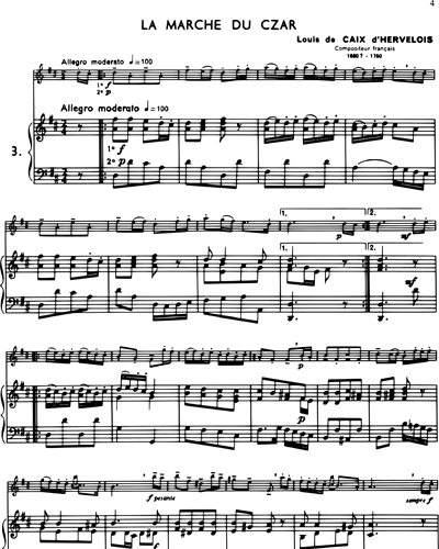 La Flûte Classique, Vol. 4: La Marche du Czar