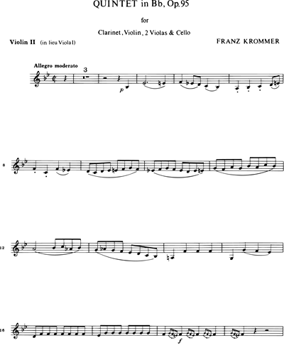 Quintett in B op. 95