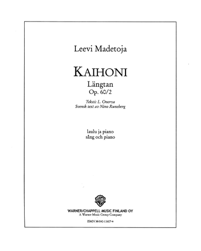 Kaihoni / Längtan, op. 60/2
